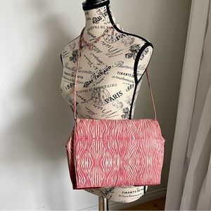 MAUD FRIZON Pink Zebra Print Shoulder Bag